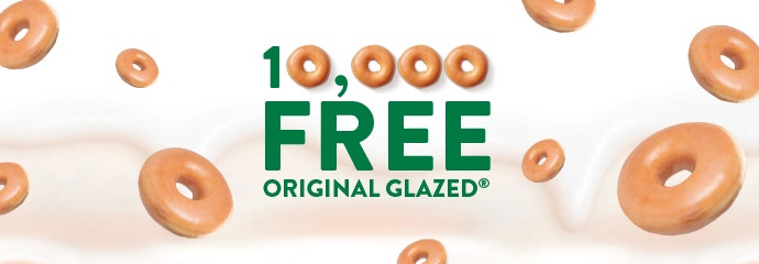 Krispy Kreme National Doughnut Day - we're giving away 10,000 Original Glazed® Doughnuts!